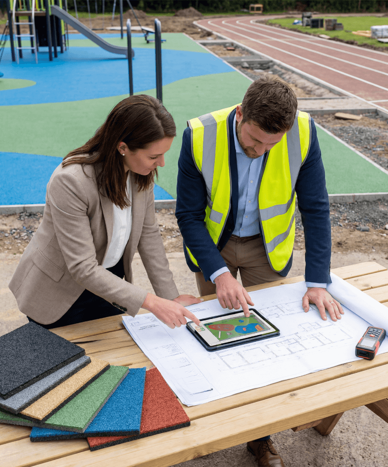 Žaidimų aikštelės projektavimo konsultacija ir dangos parinkimo procesas
